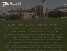 Tablet Screenshot of baumanland.com